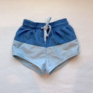 Minnow Boys Blue Colorblock Boardie Swimsuit 2T